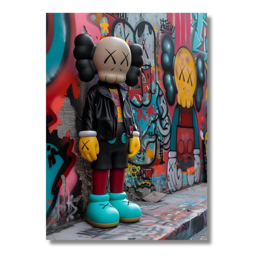 Kaws Graffiti Left