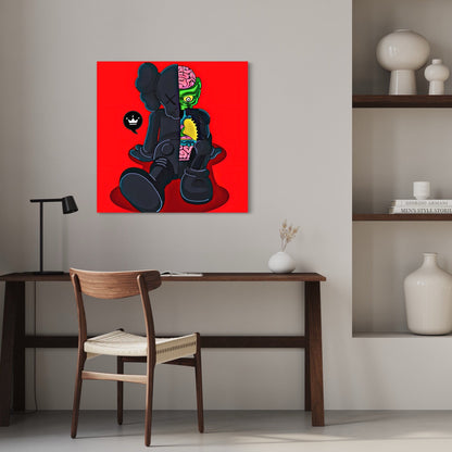 Kaws Anatomy Sit Red