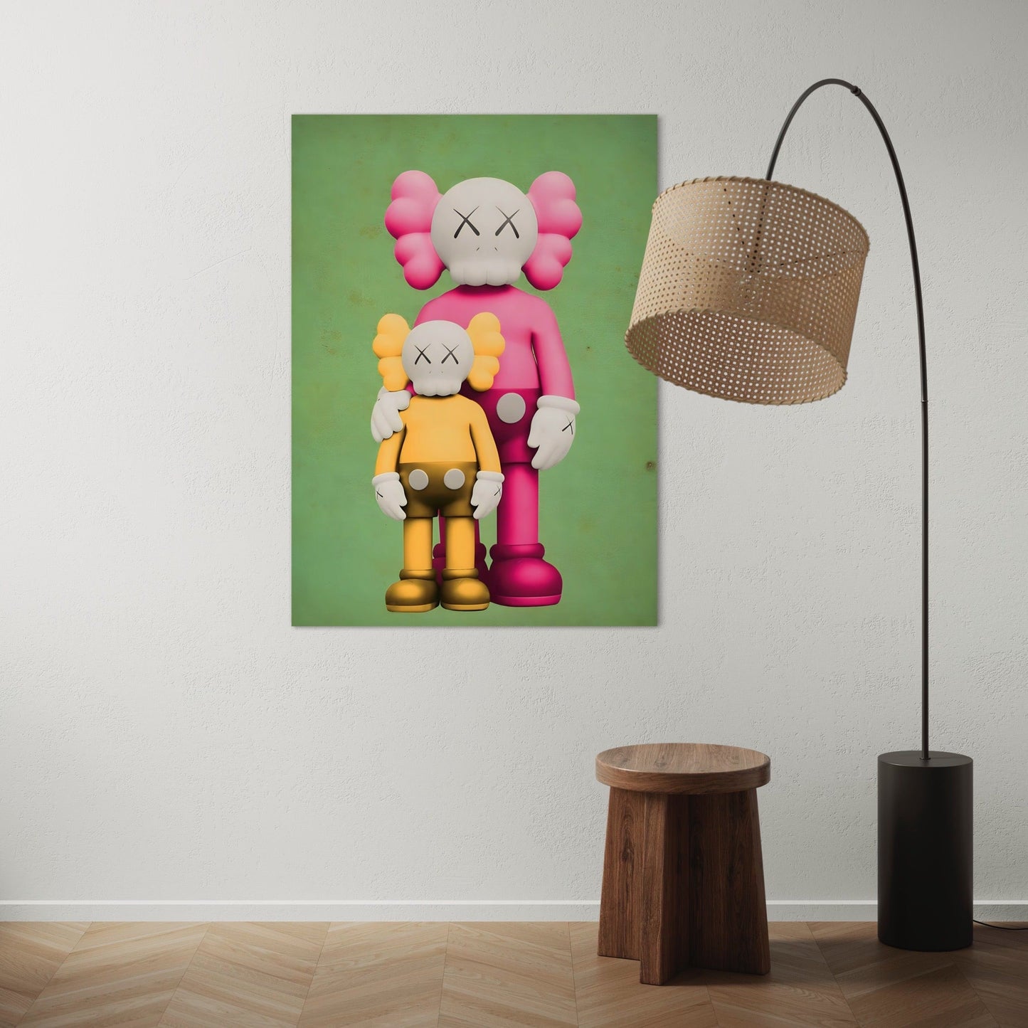 Kaws Pink and Yellow