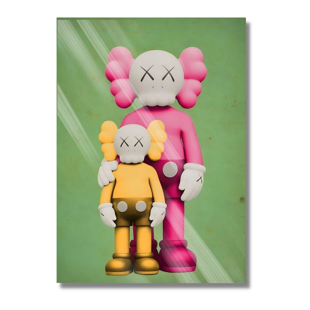 Kaws Pink and Yellow