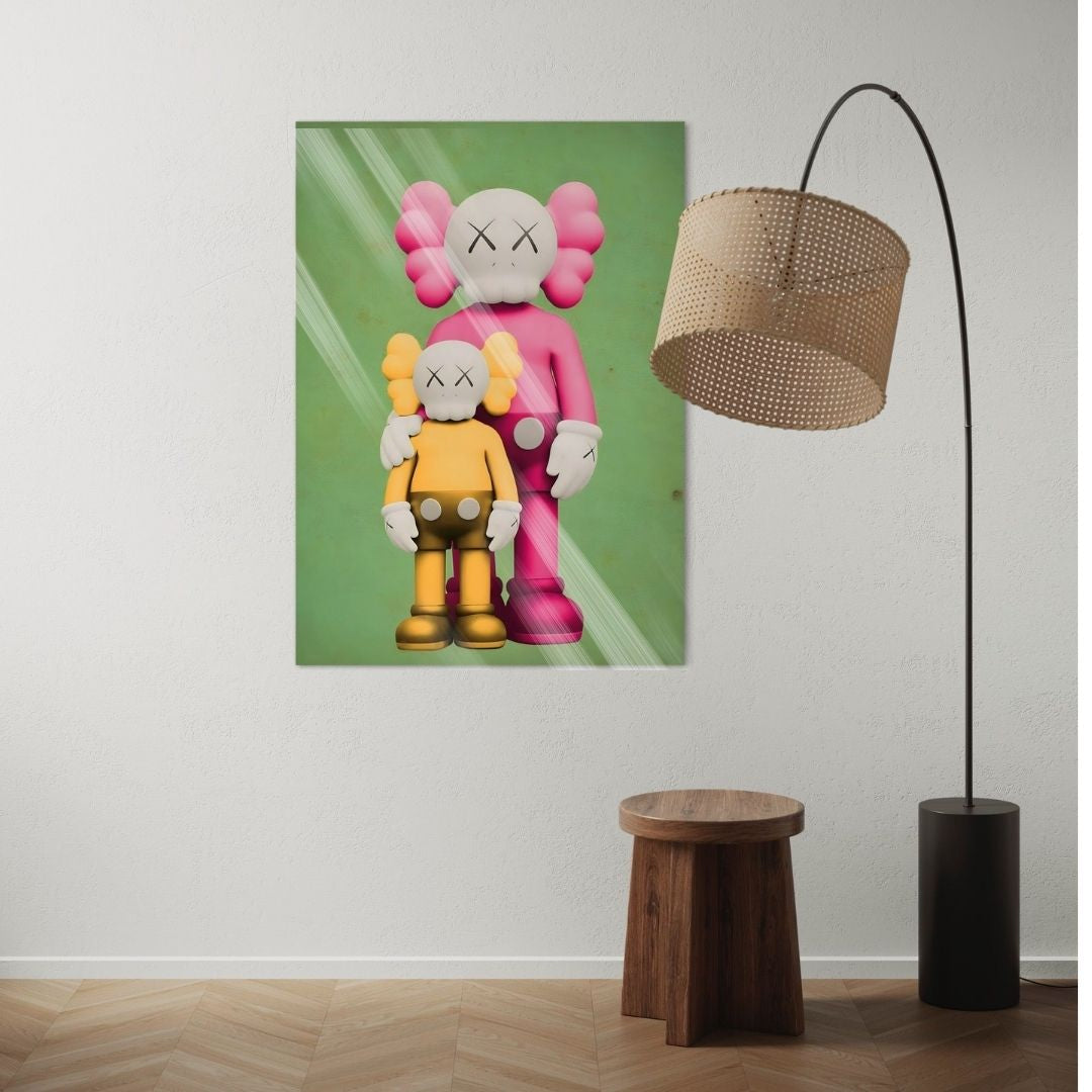Kaws Pink and Yellow