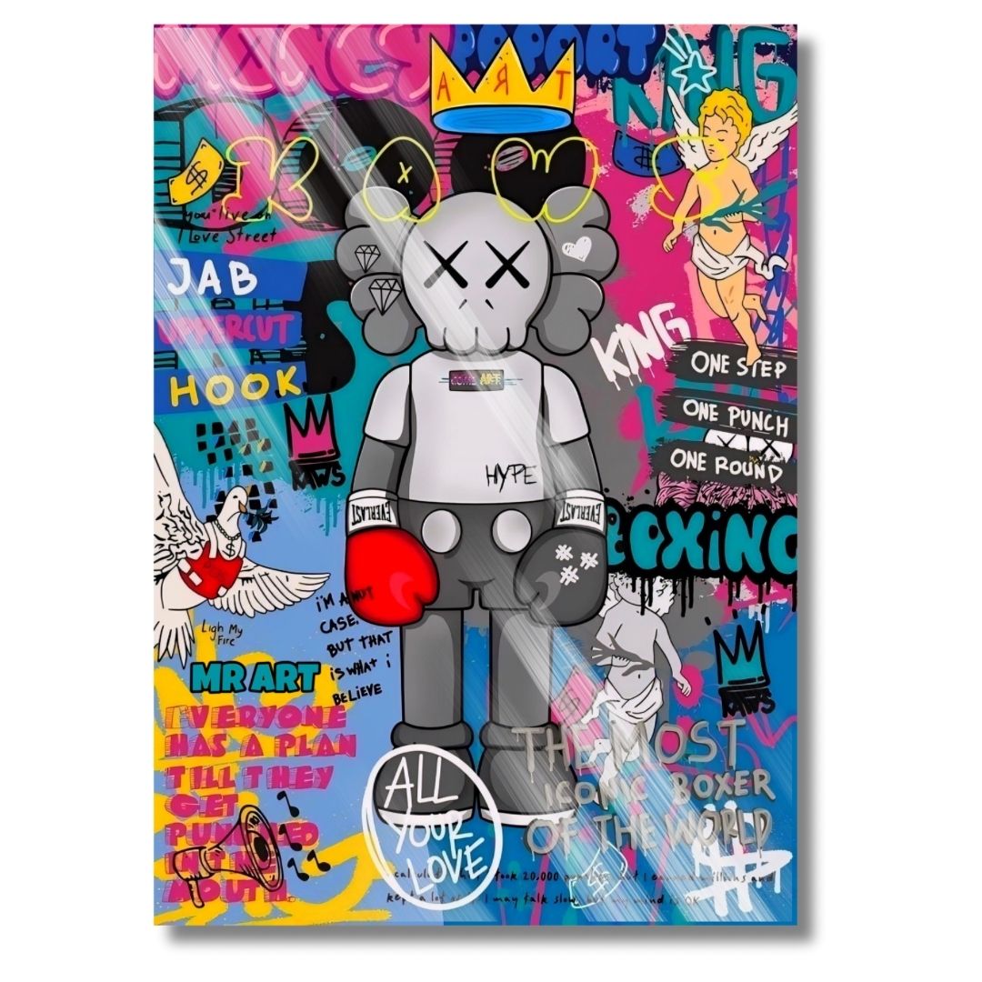 Kaws Boxing Graffiti