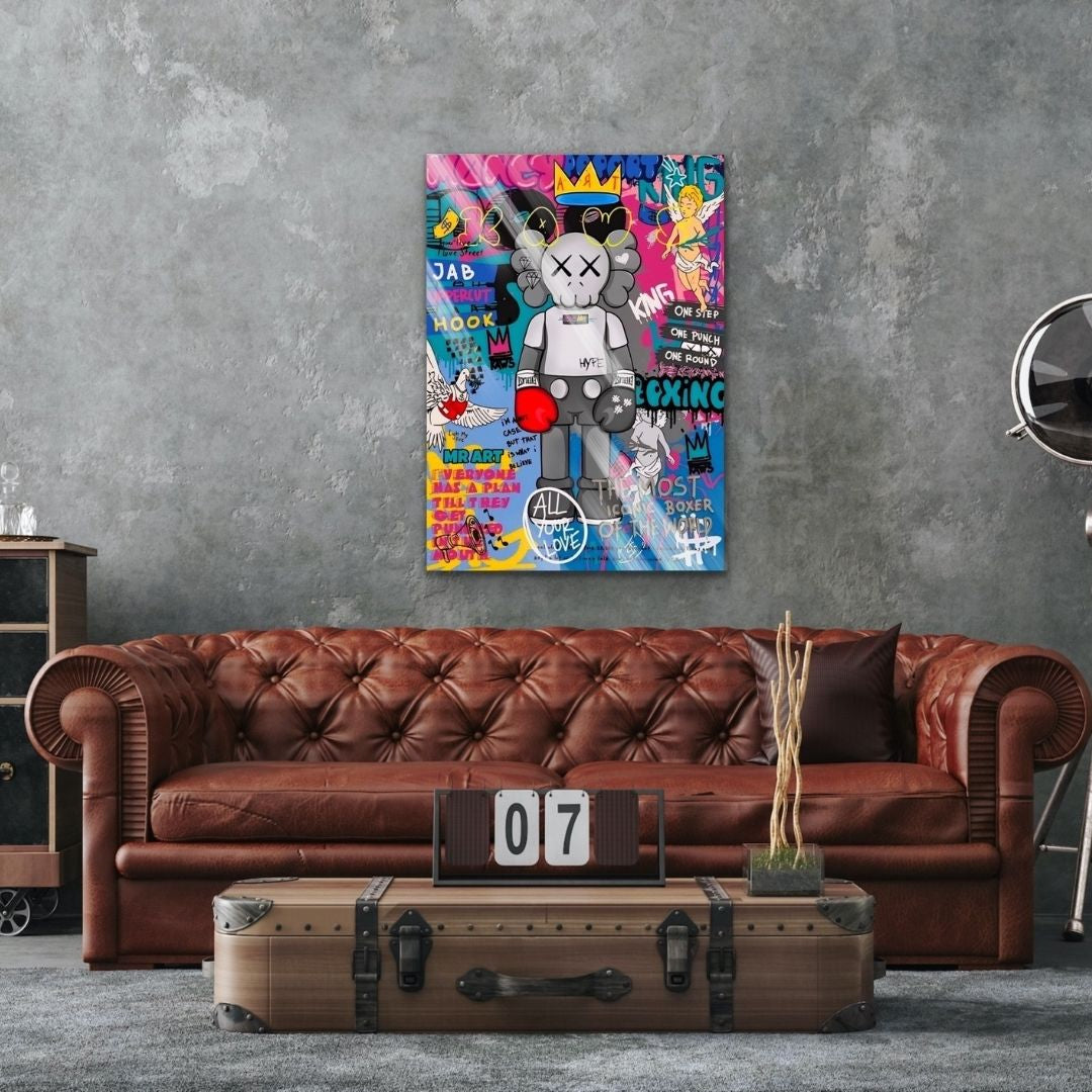 Kaws Boxing Graffiti