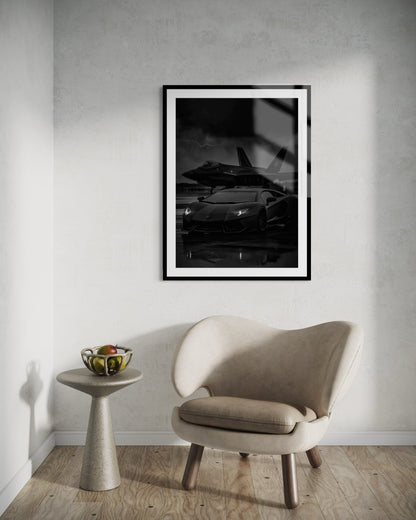 Vintage Lambo & Jet