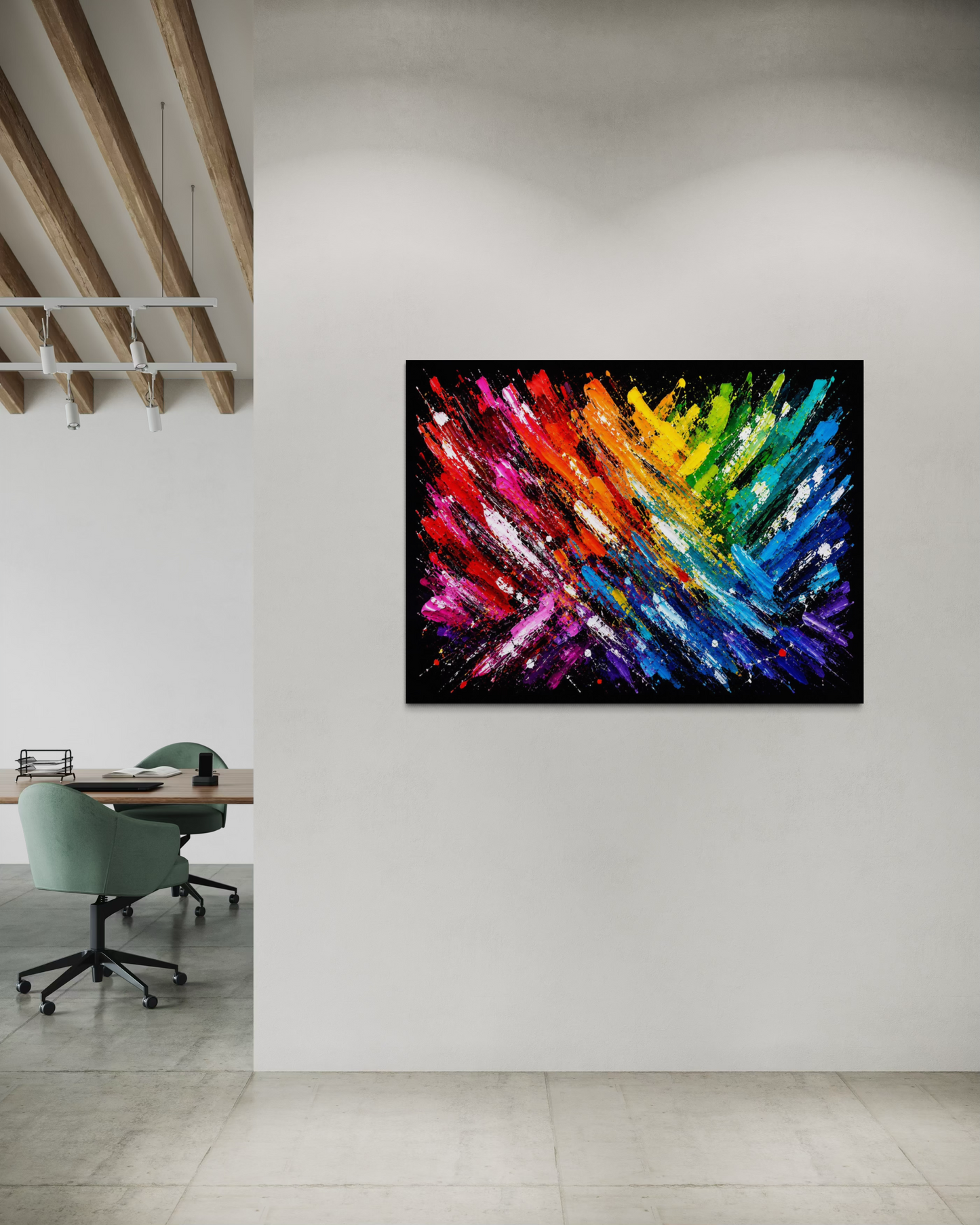 Rainbow Explosion -Black