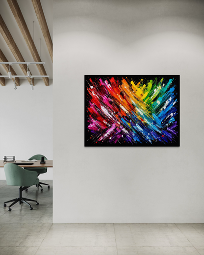 Rainbow Explosion -Black