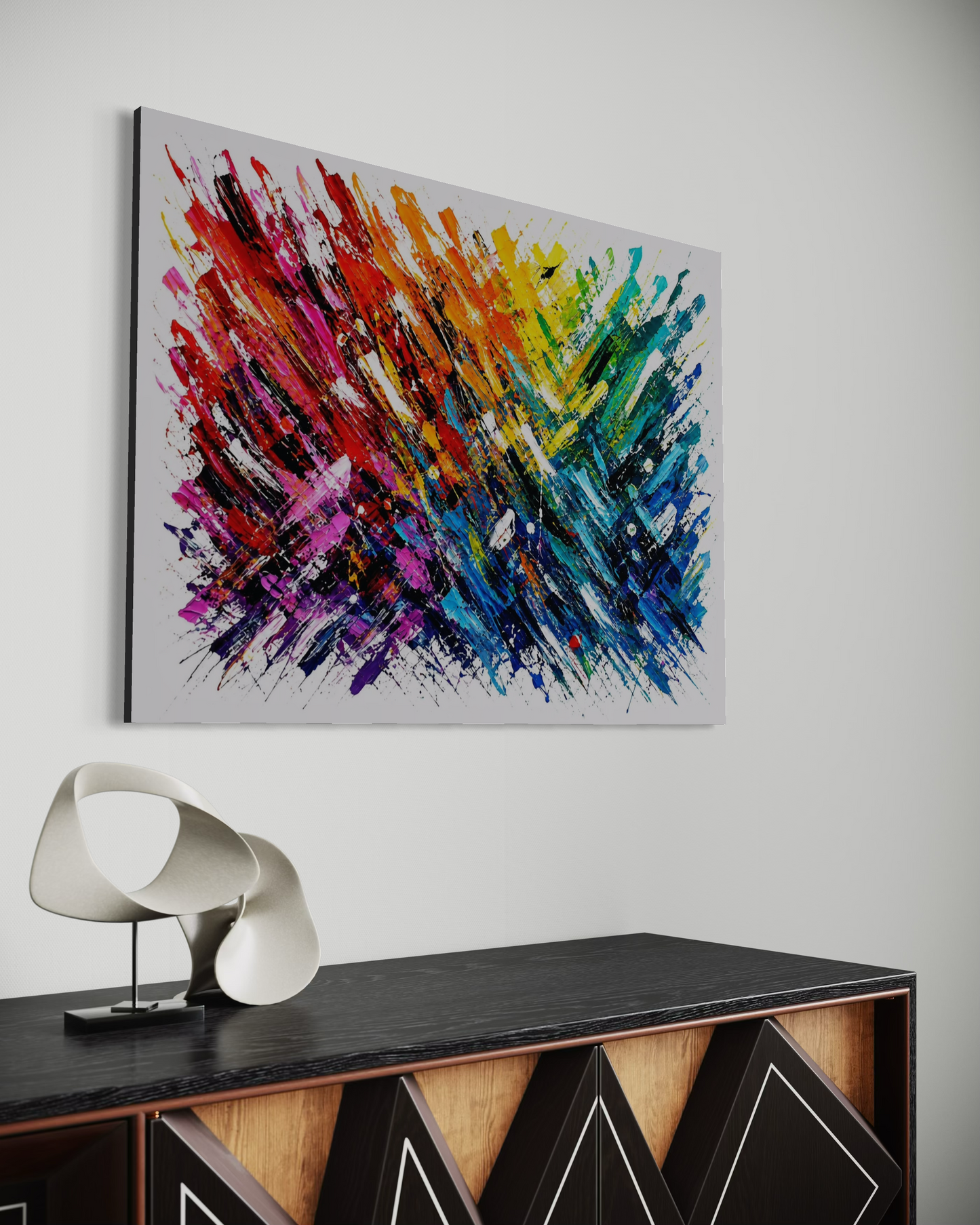 Rainbow Explosion - White