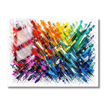 Rainbow Explosion - White
