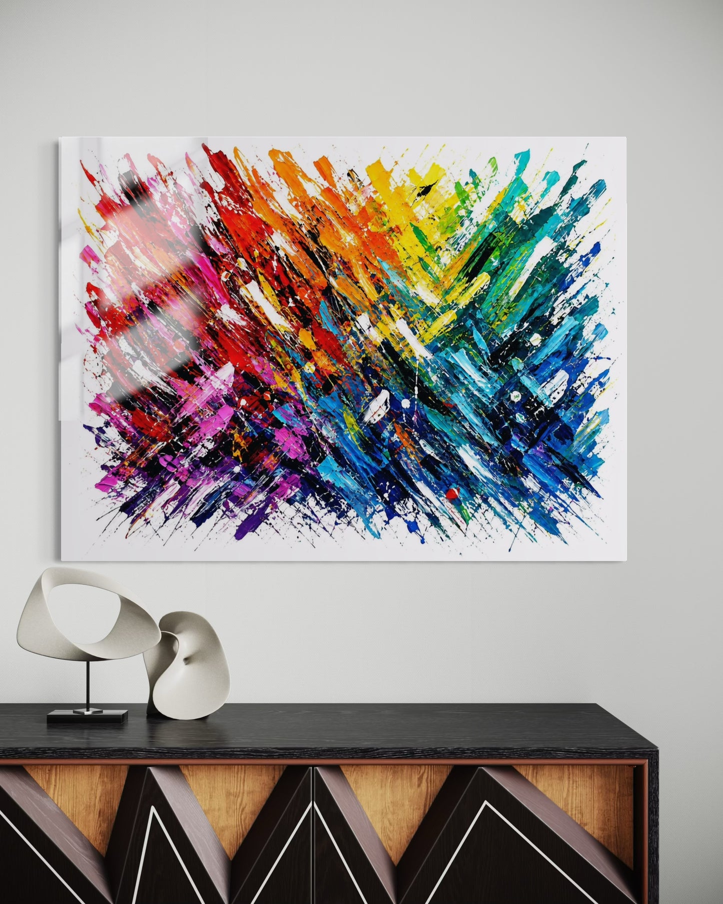 Rainbow Explosion - White
