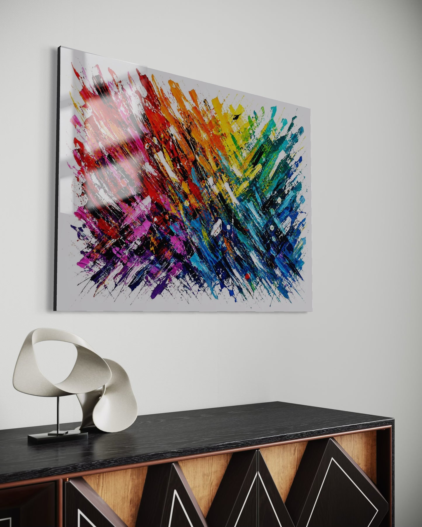 Rainbow Explosion - White