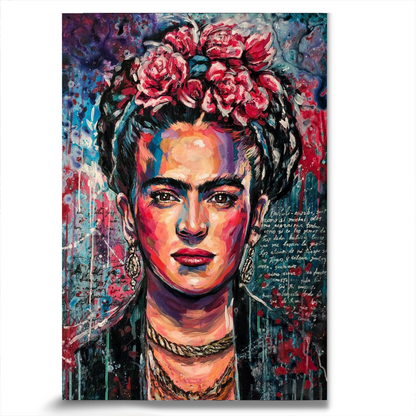 Frida Red Flowers