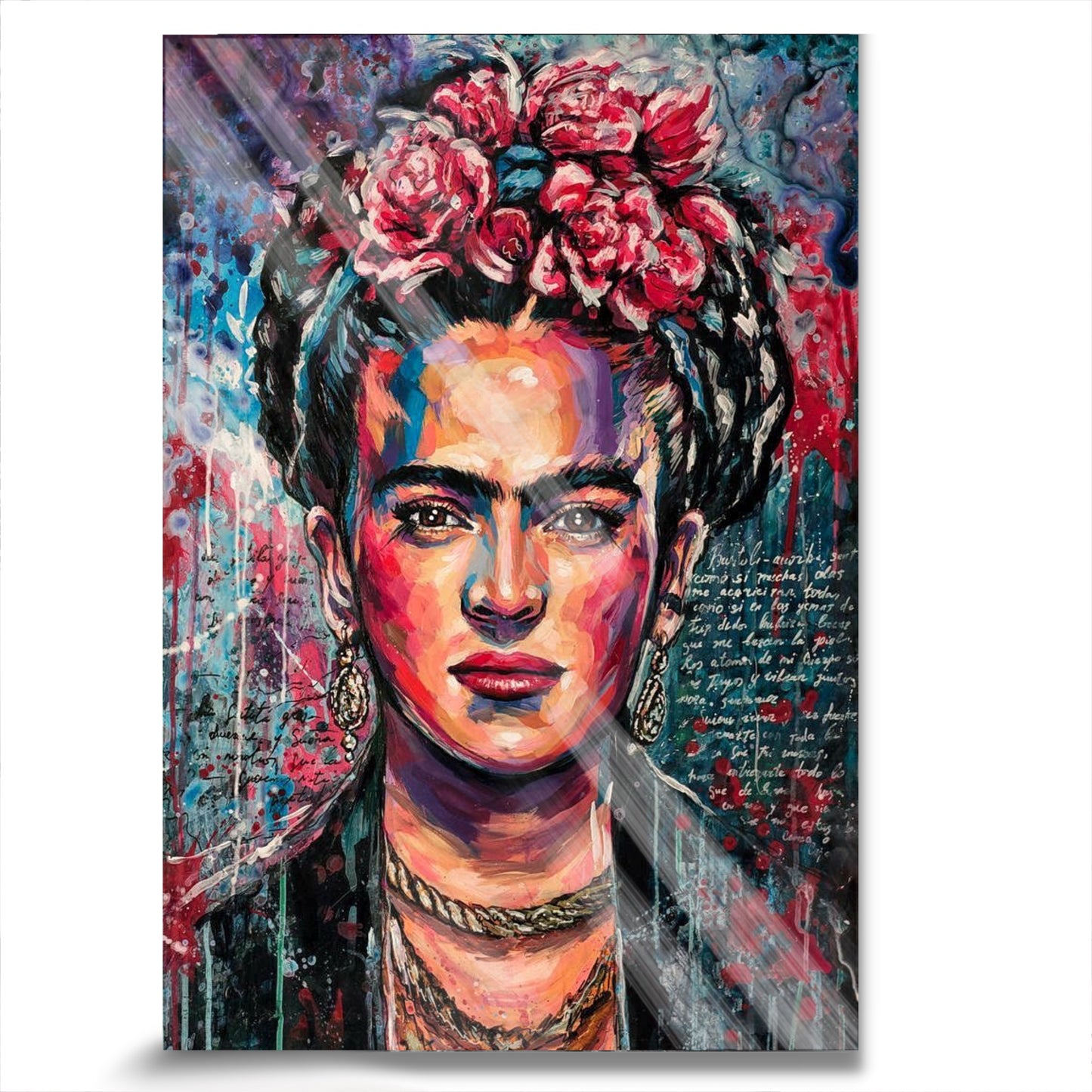 Frida Red Flowers