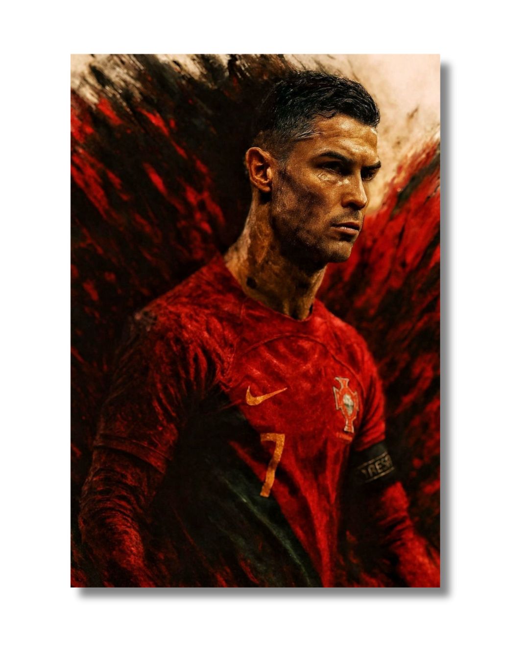 Red Ronaldo Painting