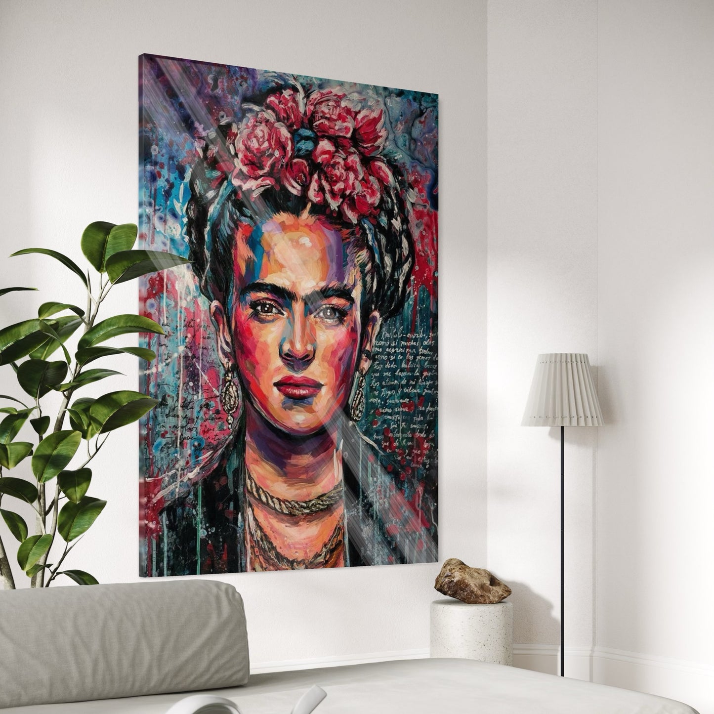 Frida Red Flowers