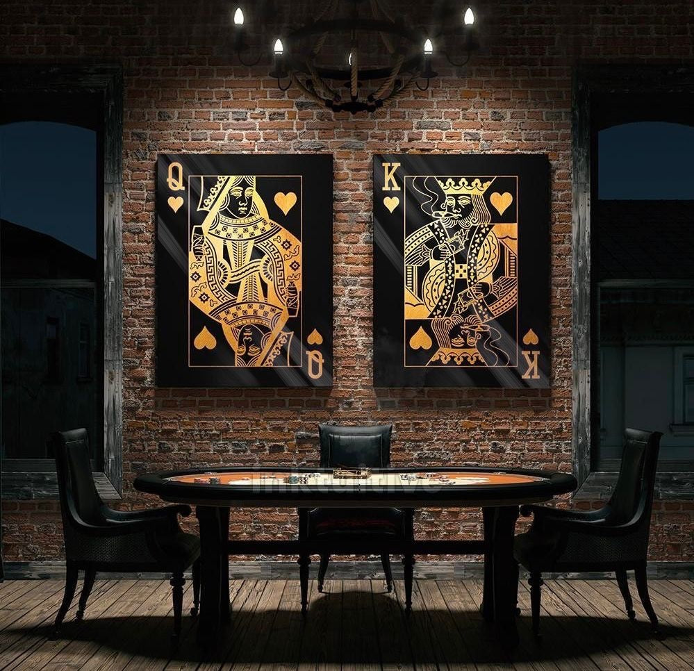 Gold King & Queen (2 pzs)