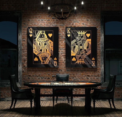 Gold King & Queen (2 pzs)