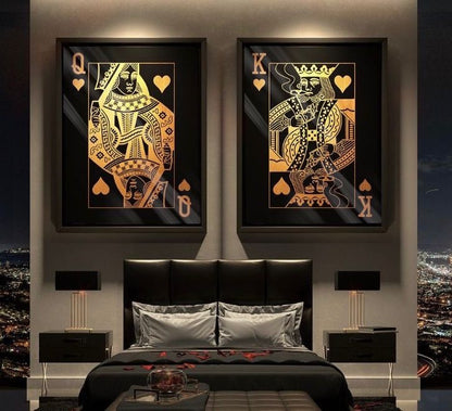 Gold King & Queen (2 pzs)