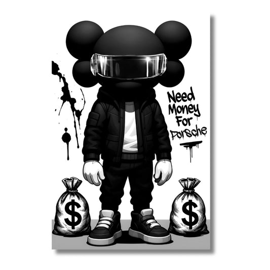 Kaws Need Money 4 Porsche