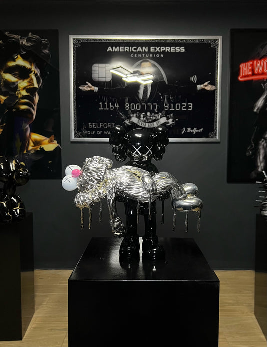 Luxury Kaws Gone Black/ gold