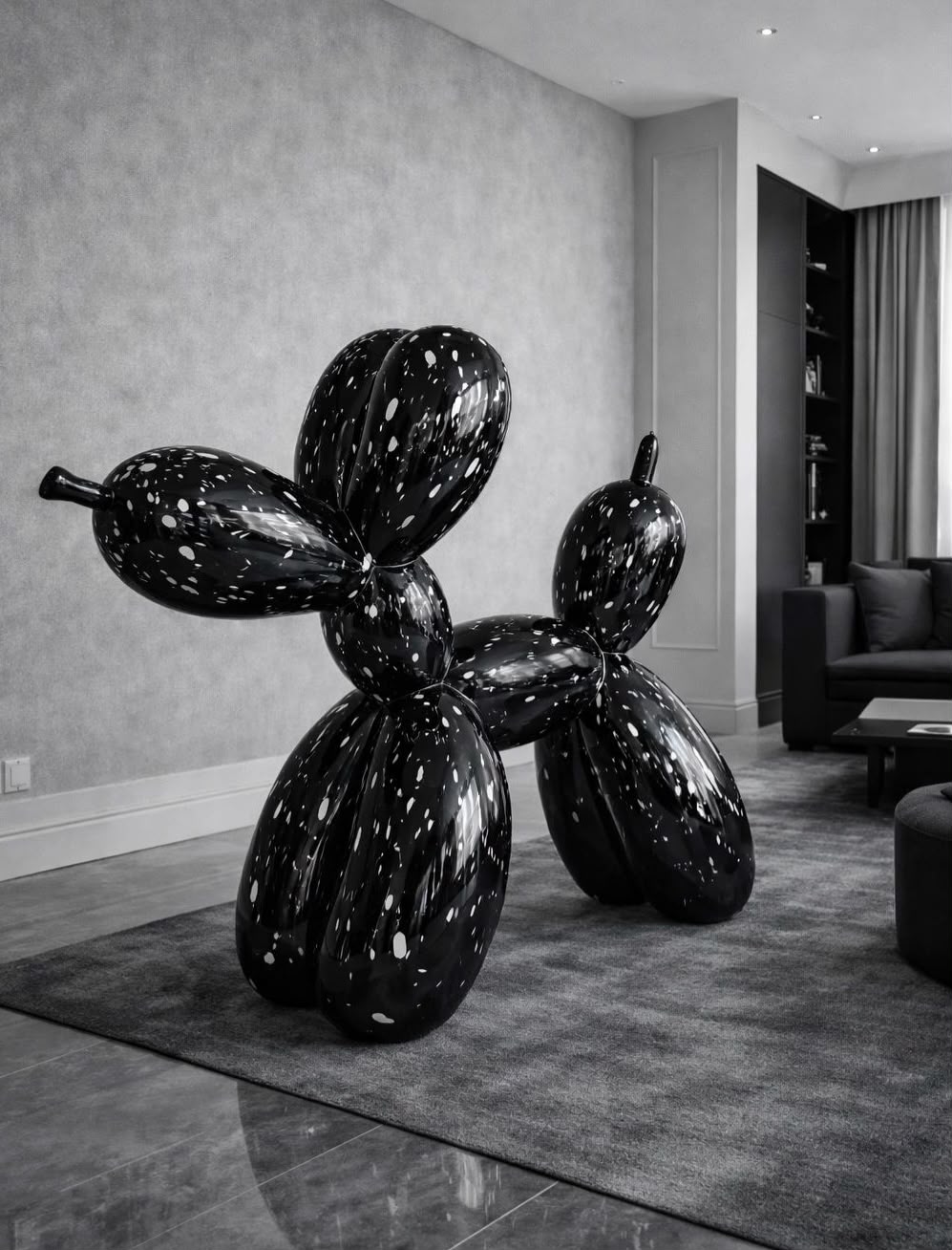 Baloon Dog Black & White
