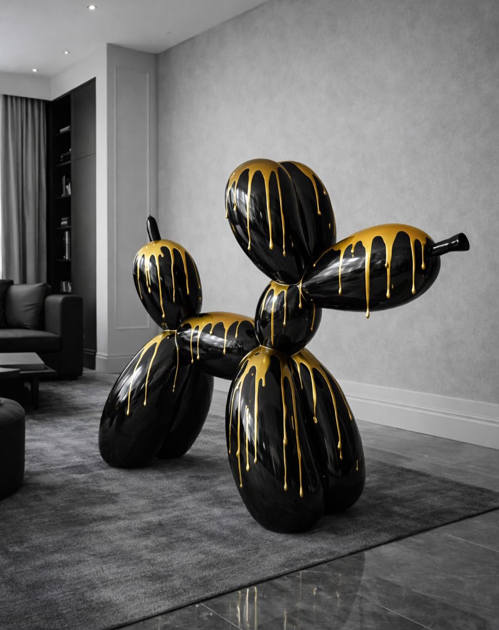 Baloon Dog Gold Drip