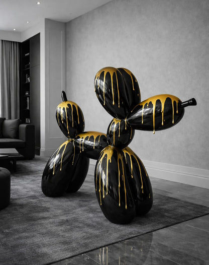 Baloon Dog Gold Drip