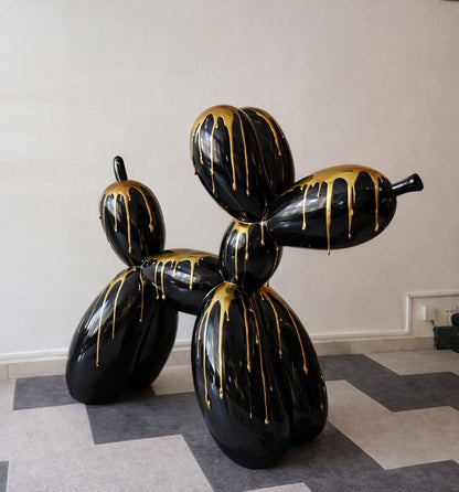 Baloon Dog Gold Drip