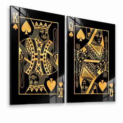 Gold King & Queen (2 pzs)