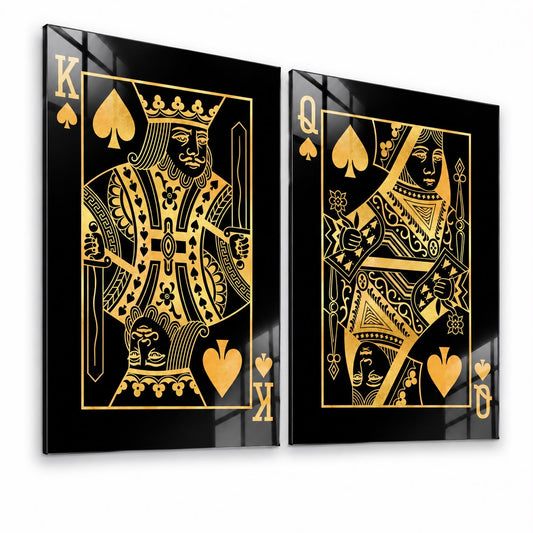 Gold King & Queen (2 pzs)